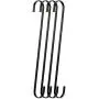 RuiLing 4-Pack 12 Inch Black Chrome Finish Steel Hanging Flat Hooks - S Shaped Hook Heavy-Duty S Hooks, for Kitchenware, Pots, Utensils, Plants, Towels, Gardening Tools, Clothes RuiLing 4-Pack 12 Inch Black Chrome Finish Steel Hanging Flat Hooks - S Shaped Hook Heavy-Duty S Hooks, for Kitchenware, Pots, Utensils, Plants, Towels, Gardening Tools, Clothes