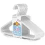 HANGERWORLD 72 White 11.8inch Plastic Kids Coat Clothes Garment Pants Skirt Bar Baby Toddler Hangers