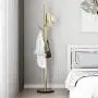 Metal Coat Rack Stand Golden Satin Steel Finish Stable Marble Base, High-Grade with Hooks Metal Tree Hat & Coat Hanger Floor Free Standing Wall Bedroom Easy Assembly (Golden) Metal Coat Rack Stand Golden Satin Steel Finish Stable Marble Base, High-Grade with Hooks Metal Tree Hat & Coat Hanger Floor Free Standing Wall Bedroom Easy Assembly (Golden)
