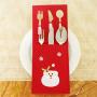Silverware Holders Bottle Cute Mini Socks Mini Santa Bag Silverware Holder Pockets for Party Decor Tree Hanger