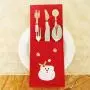 Silverware Holders Bottle Cute Mini Socks Mini Santa Bag Silverware Holder Pockets for Party Decor Tree Hanger
