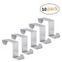 Elife Set of 10 Over Door Hooks Stainless Steel Towel Hanger Space Saving Organizer Elife Set of 10 Over Door Hooks Stainless Steel Towel Hanger Space Saving Organizer