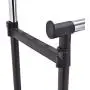 Portable Double Rail Adjustable Garment Rack Rolling Clothes Hanger Heavy Duty New #560