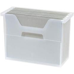 IRIS Desktop File Box, 6 Pack, Medium, Clear