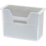 IRIS Desktop File Box, 6 Pack, Medium, Clear
