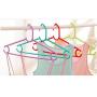 10pcs Plastic Hanger Thickening Slip-Resistant Racks Clothing Support Clothes Hanging Adult Hangers for Clothes Random Color