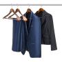Coat Hangers 6-Pack, Royalhanger Suit Hangers Wooden Hangers Extra Wide Shoulder for Heavy Coat, Sweater Pant,Retro Finish
