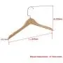 RDEXP 38x23x1cm Natural Wood Hangers Wooden Coat Hanger Wooden Suit Hangers with Flat Hook Clothes Hangers Set of 5 RDEXP 38x23x1cm Natural Wood Hangers Wooden Coat Hanger Wooden Suit Hangers with Flat Hook Clothes Hangers Set of 5