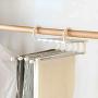 lliang Hangers 5 Tier Multi-Function Portable Clothes Hanger Pants Racks Trousers Hanger Clothes Storage Drying Hanger Stainless Steel