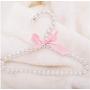 10pcs 20cm Children Pearl Hanger Fashion Dog Hangers for Clothes Pegs Baby Pearl Plastic Pet Hangers Random Color