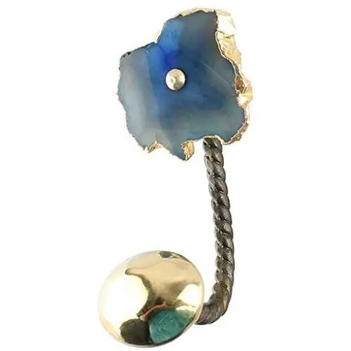 Indianshelf Handmade 1 Artistic Vintage Blue Stone Rail Hooks Hangers/Towel Holder Kitchen Indianshelf Handmade 1 Artistic Vintage Blue Stone Rail Hooks Hangers/Towel Holder Kitchen