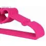 10pcs Premium Quality Velvet Clothes Hangers - Super Slim, Flocked Pink, Heart-Shaped, Space-Saving, No Slip Hangers