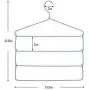 Pants Hangers Foldable Non-Slip Polyester Covering Swing Arm Space Saving Clothes Slack Hangers Closet Storage Organizer for Pants Jeans Trousers Skirts Scarf Ties Towels 2 Pack