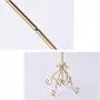 Free Standing Towel Rack for Bathroom, Metal Towel Holder Coat Rack for Living Room, Towel Bar Rack, Clothes Hanger and Accessories Stand, 33×33×98 cm,Gold