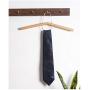 ZFF Household Solid Wood Brass Hangers Seamless Suit Clothes Support Round Head Clothes Rack