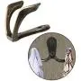 WODE Shop 25 Pieces Double Prong Robe Hook Rustic Hooks, Wall Mounted Hook Coat Hooks Retro Cloth Hanger with 50 Pieces Screws (Bronze Color) WODE Shop 25 Pieces Double Prong Robe Hook Rustic Hooks, Wall Mounted Hook Coat Hooks Retro Cloth Hanger with 50 Pieces Screws (Bronze Color)