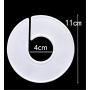 60 pcs Plastic Clothing Size Dividers White Round Hangers Closet Size Divider Home Clothing Storage Wardrobe Storage