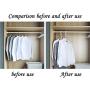 FitHom Multi-Layer Hanger Hook, Household Plastic Fish Bone Storage Rack, Space Saver Closet Hangers for Clothes Towel Scarf (2Pcs)