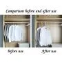 FitHom Multi-Layer Hanger Hook, Household Plastic Fish Bone Storage Rack, Space Saver Closet Hangers for Clothes Towel Scarf (2Pcs)