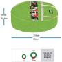 Lazan Wreath Storage Bag Up to 31Inch Christmas Wreath Container Holiday Ornament Storage Boxes with Clear Window and Card Slot - with Gift Decor Ribbons(Green, 31")