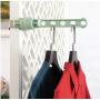 Indoor Windows Sill Plastic Clothes Hanger Drying Rack Balcony Laundry Hooks 5pcs Random Color