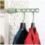 Indoor Windows Sill Plastic Clothes Hanger Drying Rack Balcony Laundry Hooks 5pcs Random Color