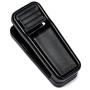 HOUSE DAY Plastic Hanger Clips, 100 Pack Strong Pinch Grip Clips for Use with Slim-line Clothes Velvet Hangers, Finger Clips Black (Renewed)