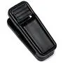 HOUSE DAY Plastic Hanger Clips, 100 Pack Strong Pinch Grip Clips for Use with Slim-line Clothes Velvet Hangers, Finger Clips Black (Renewed)