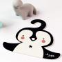 BeesClover Cute Cartoon Wooden Hanger Hanging Rack for Kids Clothes Child Room Decoration Penguin 2625cm