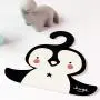 BeesClover Cute Cartoon Wooden Hanger Hanging Rack for Kids Clothes Child Room Decoration Penguin 2625cm