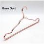 Household Adult Clothes Hanger No Rust Heavy Duty Rose Gold Metal Hanger Closet Organizer 10pcs Random Color