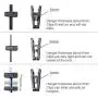 HOUSE DAY Plastic Hanger Clips, 100 Pack Strong Pinch Grip Clips for Use with Slim-line Clothes Velvet Hangers, Finger Clips Black (Renewed)