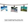 Coideal 100 Pack Stainless Steel Curtain Clip String Party Lights Hanger Wire Holder for Home Decoration, Photos, Art Craft Display and Outdoor Activities Supplies (Black)