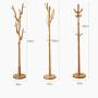 GGYDD Rubber Wood Coat Rack, Free Standing Hat Hanger Tree Holder Entryway Clothes Rack with Round Base for Jackets Hats Bags Umbrella-d 39x183cm(15x72inch)