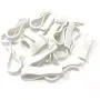 NiftyPlaza Strut Clip - Grid Towels Scarf Hanger Pant plastic jet clips Garment Shirt Coat Sweater Trousers Secured Gripper Dress Pack (100 White) NiftyPlaza Strut Clip - Grid Towels Scarf Hanger Pant plastic jet clips Garment Shirt Coat Sweater Trousers Secured Gripper Dress Pack (100 White)
