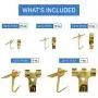 Assorted Picture Hanging Kit | 220 Piece Assortment with Wire, Picture Hangers, Hooks, Nails and Hardware for Frames Assorted Picture Hanging Kit | 220 Piece Assortment with Wire, Picture Hangers, Hooks, Nails and Hardware for Frames