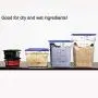 Tiger Chef 22 Quart Commercial Grade Clear Food Storage Square Polycarbonate Containers With Blue Lids 4 Pack