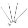 AIYoo Swivel Towel Bar 15 inch Wall-Mounted SUS 304 Stainless Steel 4-Arm Bathroom Swing Hanger Towel Rack Holder Storage Organizer Space Saving, Brushed chrome