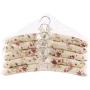 Luxury Coat Hanger for Women Dress with Sponge Padding, 5pcs Random Color Floral Vanilla Cream Clothes Hangers Outdoor Cabide