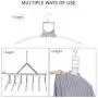 Closet Clothes Hangers Space Saving Hangers Multi-Function Plastic Cascading Hanger Non Slip with Drying Rack Wardrobe Dorm Apartment Closet Clothes Hangers Space Saving Hangers Multi-Function Plastic Cascading Hanger Non Slip with Drying Rack Wardrobe Dorm Apartment