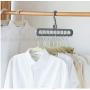 10pcs Random Color Multifunction Plastic Saving Hanger Magic Clothes Hanger with Hook Closet Organizer Hooks Bathroom Kitchen Coat Home Tools