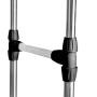 BUY JOY Double Adjustable Portable Clothes Rack Hanger Extendable Rolling