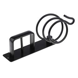 Toygogo Wall Mounted Hair Dryer Holder Self Rack Stand Hanger Straightener Organizer