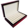 Cufflink Ring Storage Boxes Jewelry Display Wood Organizer Case - Cherry