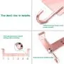 ACMETOP Over The Door Hook Hanger, Heavy-Duty Organizer for Coat, Towel, Bag, Robe - 6 Hooks, Aluminum, Matte Finish (Pink)