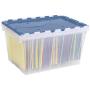 Akro-Mils 66486 FILEB 12-Gallon Plastic Storage Hanging File Boxes with Attached Lid, 21-1/2-Inch by 15-Inch by 12-1/2-Inch, Semi-Clear Akro-Mils 66486 FILEB 12-Gallon Plastic Storage Hanging File Boxes with Attached Lid, 21-1/2-Inch by 15-Inch by 12-1/2-Inch, Semi-Clear