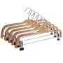 Inveroo 5pcs 37cm Hangers with Clips Use for Skirt Clothes Hanger Pants Hangers Anti-Skid Hooks