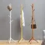 TD Floor Standing Coat Rack Floor Bag Rack Three-Legged Clothes Pole Hanger Rack Single Bag Rack (Color : C)