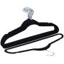 Produit Royal 100PCS Black Non Slip Velvet Clothes Hanger Suit/Coat/Shirt/Pants Hangers Hook Pack Space Storage Organize Closet Flocked Lightweight Home New Produit Royal 100PCS Black Non Slip Velvet Clothes Hanger Suit/Coat/Shirt/Pants Hangers Hook Pack Space Storage Organize Closet Flocked Lightweight Home New