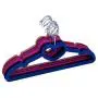 elegantstunning 10Pcs Loving Heart Flocking Clothes Hanger for Bedroom Storage Coffee